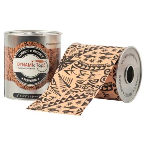 Obrázek DYNAMICKÁ LEPICÍ PÁSKA ČERNÉ TATTOO 7.5cm x 5m
