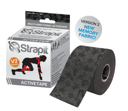 Obrázek Activetape 5 cm x 5 m - Šedá/Černá STRAPIT