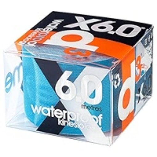 Obrázek Kineziologický tejp d3Tape X6.0 Waterproof - Elektrická modrá, 5 cm x 6 m