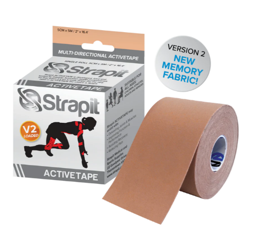 Obrázek ACTIVETAPE 5CM x 5M – BÉŽOVÁ PRUHOVANÁ