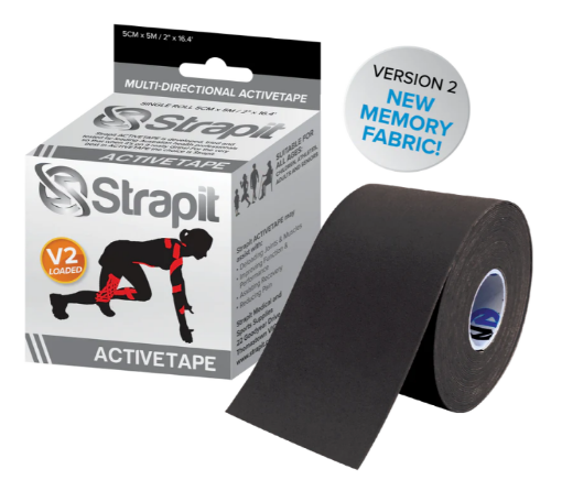 Obrázek  ACTIVETAPE 5CM x 5M – ČERNÁ PRUHOVANÁ