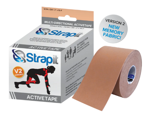 Obrázek ACTIVETAPE 7,5CM x 5M – BÉŽOVÁ PRUHOVANÁ