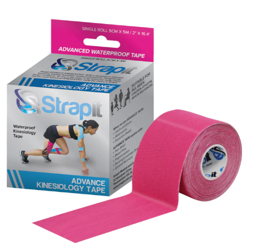 Obrázek Kineziologická páska Advance 5cm x 5m Růžová – Strapit