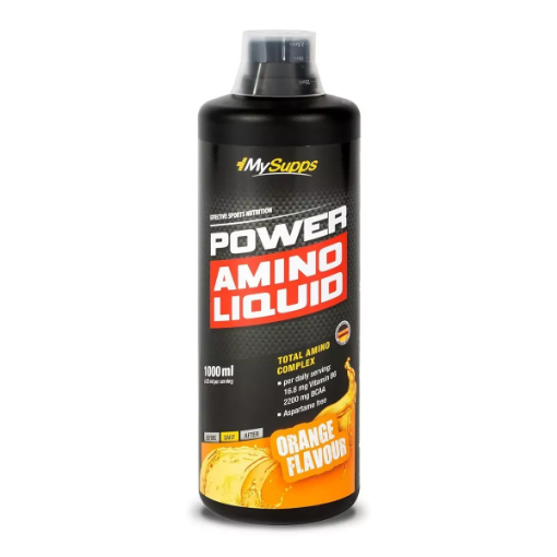 Obrázek My Supps Power Amino Liquid – 1L pomeranč – Body Attack