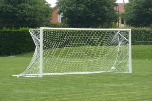 Obrázek Poarta Fotbal Aluminiu 7.32x2.44 m, cu cadru fix de sol