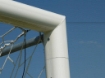Obrázek Poarta Fotbal Aluminiu 7.32x2.44 m, cu cadru fix de sol