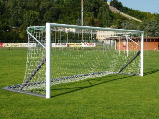 Obrázek Přenosná hliníková fotbalová branka 6 × 2 m — Skládací rám včetně sítě — VI 5911