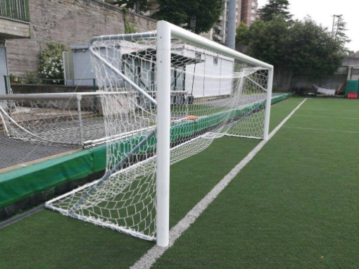 Obrázek Poarta fotbal aluminiu 5x2 m, mobila cu bara divizata