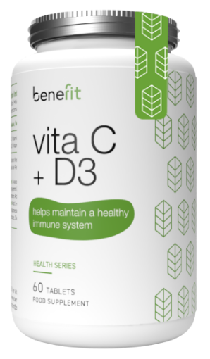 Obrázek Vitamina C + D3 - 60 Tabs Benefit
