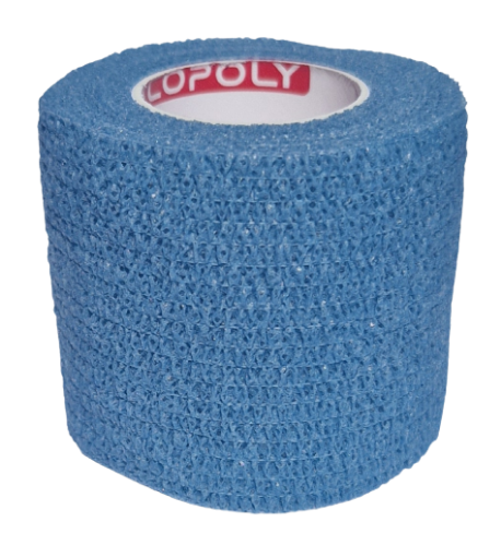 Obrázek Samolepicí elastické obinadlo 5cm - Azurově modré