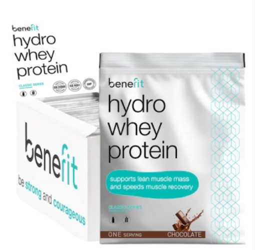 Obrázek Hydro Whey Protein 34 g Căpșuni & Banane - Benefit