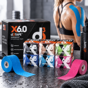 Obrázek pro kategorii d3Tape X6.0 Waterproof – kineziologický tejp 5 cm x 6 m